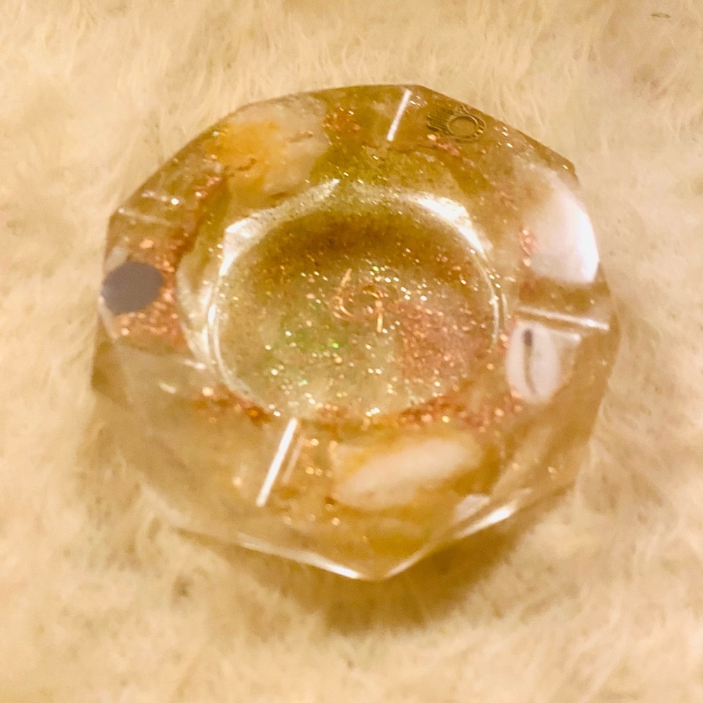 Citrine Diamond Tray Orgonite|Handmade New